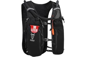 UTOBEST Running Vest, 10L Running Backpacks for Men & Women, Upgrade Lightweight Adjustable Hydration Pack for Marathon, Running, Hiking