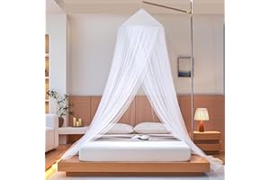 PIWOSGOL Moustiquaire de Lit, Grande Moustiquaire pour Simple & Double, moustiquaire Ciel de lit, Ciel de Lit Bebe, Mosquito Net, Protection fiable Contre Les Insectes et Baldaqui, (250x1100x60cm)