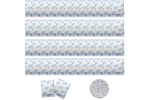 CUEMOON 50 sztuk woreczków z żelem krzemionkowym, 10 g woreczków z żelem krzemionkowym na wilgoć, pochłaniacz wilgoci pochłaniacz wilgoci do szuflad butów, szafek