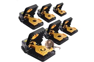 Dutreg Trampas para Ratones, 6 Reutilizables Eficientes Trampa Ratones para Usar En Interiores Y Exteriores (Grande)