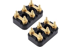 Be In Your Mind Lot de 2 Borniers de Moteur électrique M4 50 X 32 Mm Adaptés à La Plupart des Moteurs Et Générateurs électriques