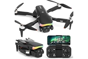 ‎FAKJANK F417 FPV Drohne mit Kamera 1080P HD Dual-Kamera,90° Einstellbarer Winkel,LED-Leiste,Optische Flussortung,Modulare Batterie,APP-Steuerung,Ein-Knopf-Start/Landung,3D-Flip,Ideal für Kinder & Anfänger C0