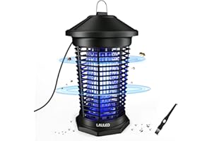 Mosquito Killer Eléctrico Laliled 4000V 20W Lámpara Anti Mosquitos Luz UV IPX4 Impermeable Mosquito Lámpara Trampa Matar Mosquitos, Moscas, Polillas, para Hogar