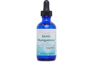 (Glass Bottle) Good State Liquid Ionic Manganese Ultra Concentrate (10 Drops Equals 5 mg - 100 Servings per Bottle)