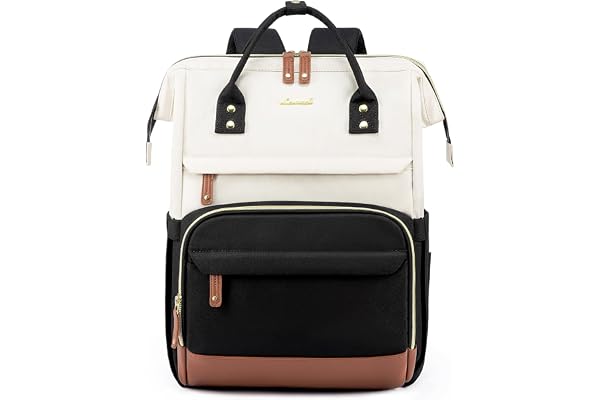 LOVEVOOK Sac à dos étanche pour femme, fille, adolescente, avec compartiment pour ordinateur portable de 15,6" et 17,3", pour l'école, les voyages, l'université et le travail