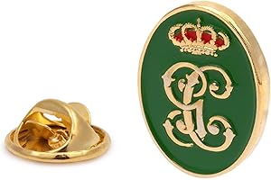 Gemelolandia | Pin de Traje del Escudo de la Guardia Civil Verde y Dorado 18mm | Pines Originales Para Regalar | Para las Camisas, la Ropa o para tu Mochila | Detalles Divertidos