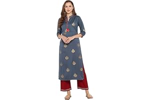 Janasya Indian Tunika Tops Poly Silk Kurti für Frauen