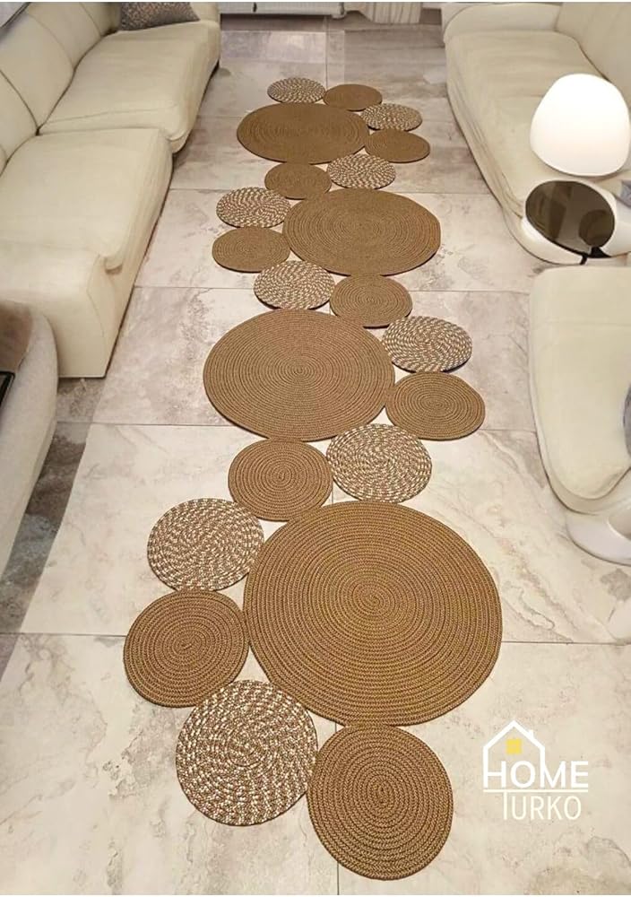 Home Turko Jüt, Paspas, Kilim, Yolluk, Halı, Banyo, Mutfak, Oturma Odası, Balkon, Yatak Odası, Paspası, Halısı 80 x 200 Jüt-Kırçıl