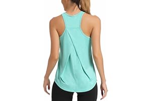 Dawnrole Gym Tops for Women Sleeveless Yoga Fitness Shirts Racerback Sports Top Women