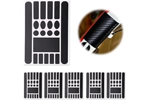 Zueyen 6 Pcs Bike Frame Anti-Rub Sticker, Mountain Bike Frame Protection Film, Scratch Paint Protection Film, Bicycle Frame Guard Sticker, for Mountain Bike Road Bike(Matt black)