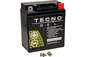 ‎WIRTH-FEDERN TECNO-GEL Motorrad-Batterie/Roller-Batterie YB3L-A, 12V Gel-Batterie 3 Ah, 98x56x109 mm Pluspol re, u.a. für Yamaha DT 50 R, DT 80, DT 125, RD 80, TZR 50, XT 350, XT 500