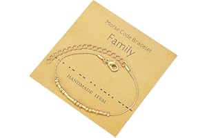 RIXERKOC Morse Code Armband Motivierende Geheimnachricht Inspirierende Geschenke für Frauen Beste Freunde Muttertag Geburtstag Valentinstag