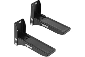 VIVO Supports muraux universels en acier pour double barre de son, supports réglables pour bras de haut-parleur, noir, Mount-SPSB4
