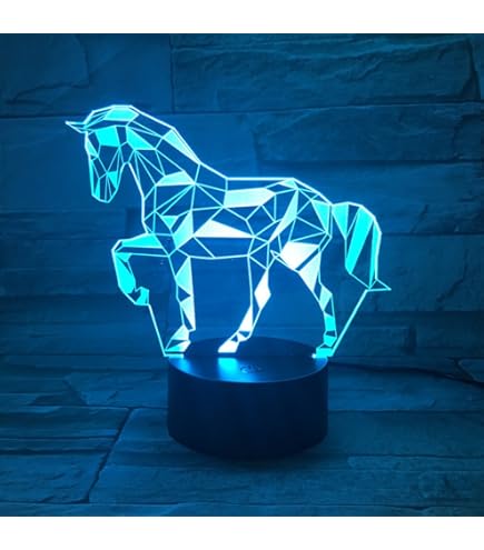 Luce Notturna A Forma Di Cavallo Personalizzata: Perfetta Per La Cameretta Dei Bambini - Foto 10