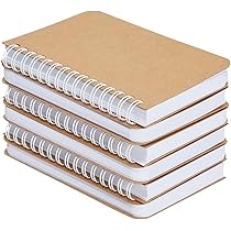 Vprint Lion Spiral Wiro Unruled Reuseable Notebook with pen Blank