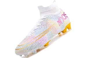 WOWEI Calzado de Fútbol Hombre Zapatillas de Fútbol para Hombre Niños Profesionales Botas de Fútbol Spike Aire Libre Atletismo Zapatos de Fútbol Tacos Fútbol Deporte