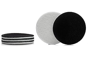 Glass Polish 11008 GP-PRO Lot de 5 tampons de polissage en feutre pour polissage du verre, du plastique, du métal, du marbre – Ø 130 mm