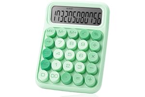 Mr. Pen Mechanical Switch Calculator - 12 Digits, Large LCD Display, Green, Big Buttons