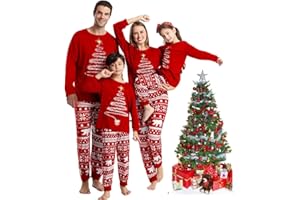 Oriental eLife Christmas Matching Pajamas for Family, Matching Family Christmas Pyjamas Set, Couple Matching PJs Set, Xmas Sleepwear Nightwear for Women Men Adult KID