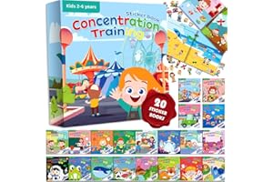 Lot de 20 Livres D'autocollants Réutilisables pour Enfant, Felly Montessori 2-6 Ans Jouet Enfant, Quiet Book, Jeux Educatif Enfant 2 3 4 5 6 Ans, Busy Book Livre Bebe