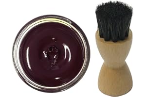 Famaco PURPLE AUBERGINE Shoe Cream Polish 50ml & Famaco Application Brush