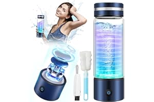 LOZLTX 5.0 Hydrogen Water Bottle Generator【Strongest H2 activity】【TOP1 0.8nm H2-O2 Separation】Hydro Water Bottle【Relief-Fatigue】Portable hydro water bottle fit Fitness & Travel 420ml
