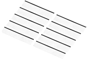 PATIKIL Packung mit 10 DIP Stiftleisten einreihiger 40P 20mm Länge Verkupfert für PCB