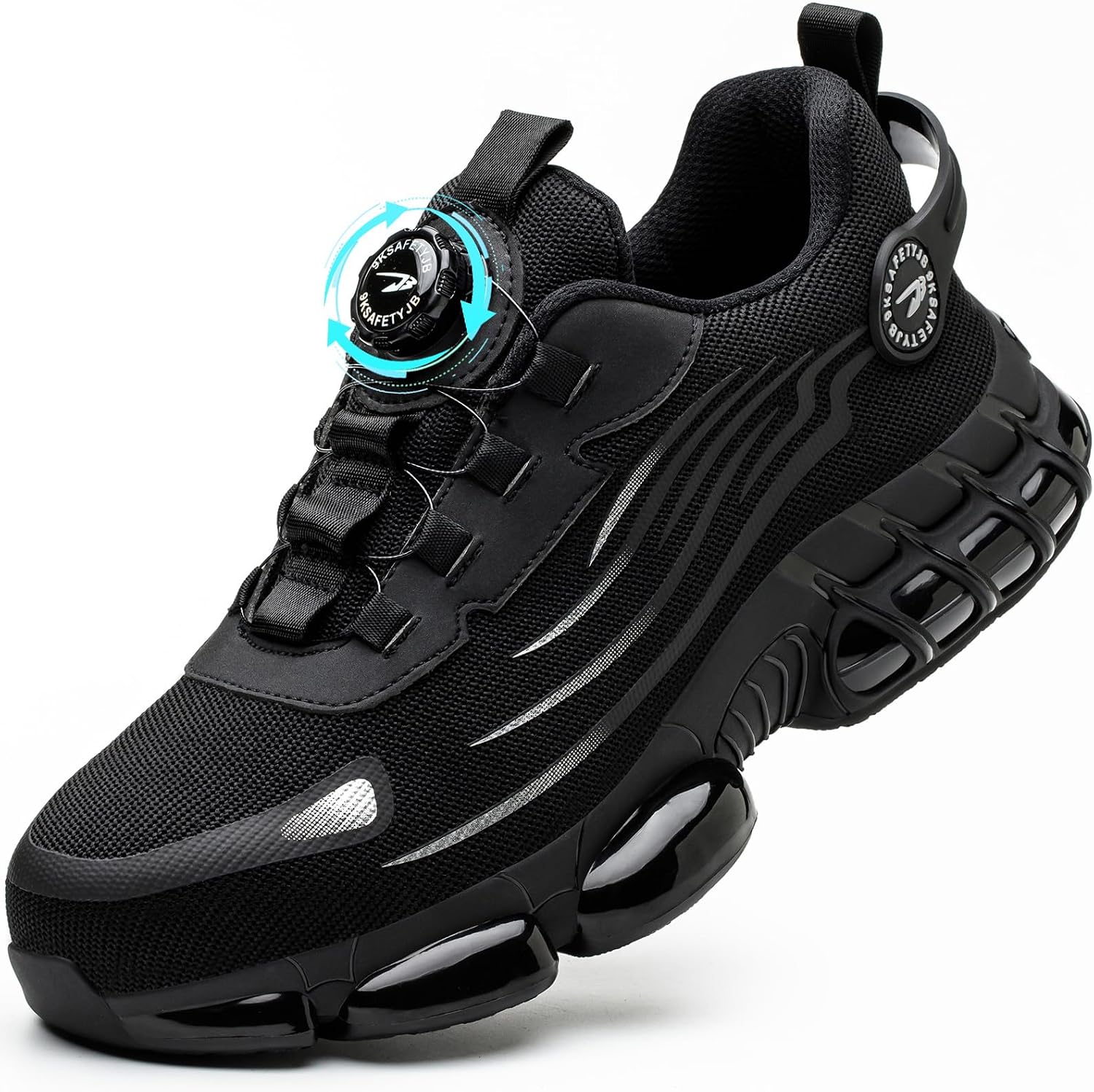Chaussures de Sécurité Hommes Basket Securite Chaussures de Travail | Légère, Respirantes, Embout en Acier, Mode Confortable, Antidérapante, 38-46 EU