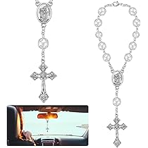 Ciondolo Croce Cristiana da Appendere allo Specchietto Retrovisore Auto