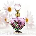 YUFENG Vintage Magical Violet Refillable Empty Crystal Perfume Bottle Handmade Home Decor Lady Wedding Gift