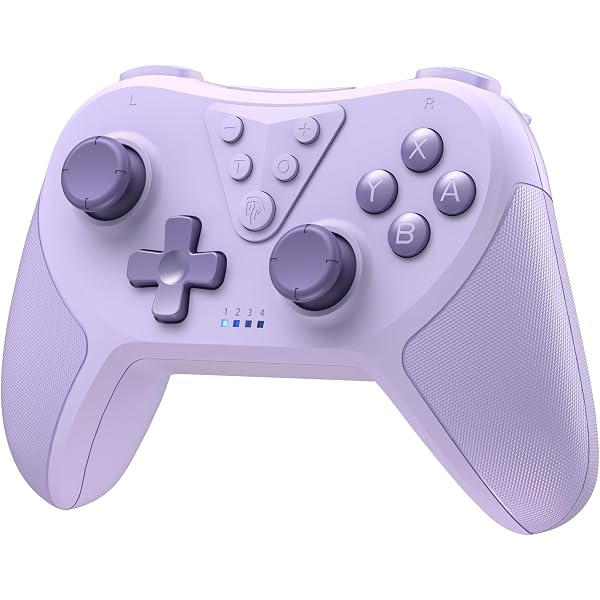 Wireless Pro Controller Für Switch 2/OLED/Lite - Hall Effect Joystick, 7 LED Farben, Motion Control In Transparent Rosa