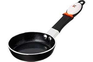 Joie Mini Nonstick Fry Pan – 4.5-Inch Nonstick Egg Pan with Heat-Resistant Handle, BPA & PFOA-Free, Compact & Easy to Store, Black