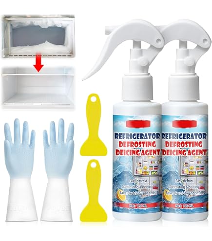 Auftauspray Für Kühl- Und Gefrierschränke – 120 Ml, Schnelles Abtauen, Vereiste Schichten Lösen, Energiesparend Auftauspray Für Kühlschrank
