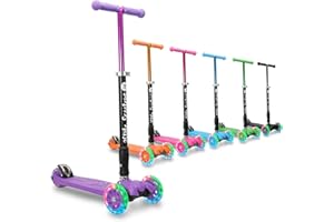 3STYLESCOOTERS 3Style Scooters | RGS-2 Children's Scooter | LED Light Up Wheels | Adjustable & Foldable Design | 3-12 Years | Boys, Girls & Toddlers