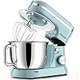 HOWORK Electric Stand Mixer,10+p Speeds With 6.5QT Stainless Steel Bowl,Dough Hook, Wire Whip & Beater,for Most Home Cooks,Blue