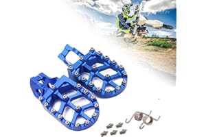 FAST PRO Motorrad CNC MX Fußrasten Fußrasten Ruhepedale Für TC85 TC125/FC TC250 TE/FE150-501 TX125 TX/FX300-450 FS450 (Blau)