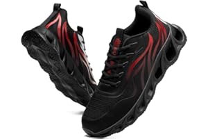 Furuian Stahlkappenschuhe für Herren und Damen, leicht, unzerstörbar, Sicherheitsschuhe, bequeme Stahlkappe, Sneaker, pannensichere Arbeitsschuhe