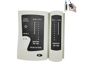 DONGNESI Network Cable Tester, RJ45 Ethernet Cable Tester, Internet Testers Network Cables Test Tool, Ethernet Testers for LAN Cat7, Cat8, CAT6, CAT5, RJ11, RJ12, UTP
