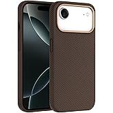 iPhone 17 Pro Max ile Uyumlu Karbon Fiber Desenli Premium Kılıf Kevlar Kenar İnce ve Hafif Tasarım Kablosuz Şarj ve MagSafe i