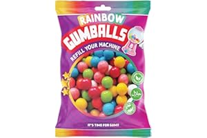 Trixie's Kaugummis in Regenbogen-Farben mit Fruchtgeschmack - Nachfüllpackung für Kaugummiautomat - 200 g