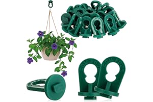 com-four® 25x Clips de Serre - Supports de Plantes Stables avec Une capacité de Charge élevée - Dispositifs de Suspension pour Serres et Jardins d'hiver - Œillets pour Rails (025 Clips - Vert)