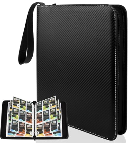 Vault X Classeur à 9 compartiments pour cartes à collectionner avec fermeture éclair, 360 cartes, matériau Exo-Tec de qualité supérieure, 20 pages à chargement latéral, classeur pour jeux de Vault X Classeur à 9 compartiments pour cartes à collectionner avec fermeture éclair, 360 cartes, matériau Exo-Tec de qualité supérieure, 20 pages à chargement latéral, classeur pour jeux de