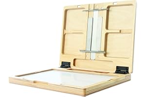NEW WAVE U.Go Plein Air Anywhere Pochade Box, Ultra Lightweight Baltic Birch wood with Stainless Steel and Aluminum construction, Medium measures 8.4 x 11.25 x 1.25 inches (00702)