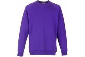 Fruit of the Loom Raglan pour Enfants avec fermeture à rabat et le sudor-camiseta de manches courtes de coton pour enfants/Lycra Cartouche pour machines de coupe