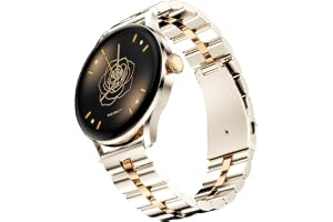 Fire-Boltt Glitz Women Smart Watch with 1.19” AMOLED Display, Bluetooth Calling, Rotating Crown, Always On Display, 1000 Nits Brightness, IP68 Waterproof Ivory Pearl