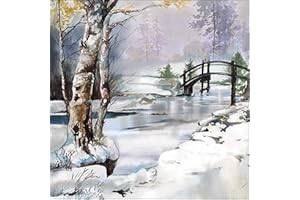 CraftyThings 4 x Paper Napkins - It's Wintertime - Ideal for Decoupage/Napkin Art