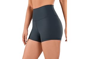 CRZ YOGA Pantaloncini da Motociclista da Donna con Sensazione di Nudo Pantaloncini da Yoga Atletici per Calzamaglia da Donna Running - 7cm