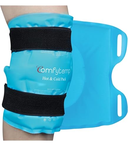 Poche De Glace Bicaree Réutilisable - Chaud Et Froid - Pour Douleurs - 22.9 Cm Bleu