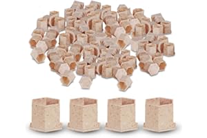 ‎INKIN INKin Tattoo-Tintenbecher, ECO Freundlich Tattoo Farbkappen, 30 Stück Biologisch Tattoo Cups Einweg 27 mm Supergroß, Tattoo-Kappen mit Sockel für Hold Ink Tattoo-Zubehör (27 mm Supergroß)