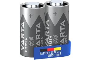 VARTA Batterien CR123A Lithium Rundzelle, 2 Stück, 3V, Spezialbatterien für elektronische Kleingeräte, mit langanhaltend